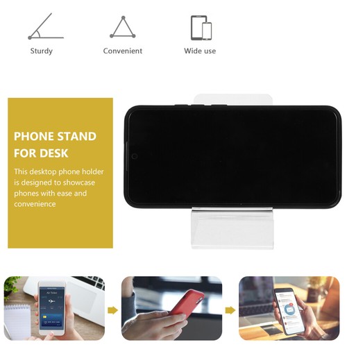 10 Pcs Mobile Phone Stand Base Office Holder for Desk Desktop Cell - Photo 2 sur 12