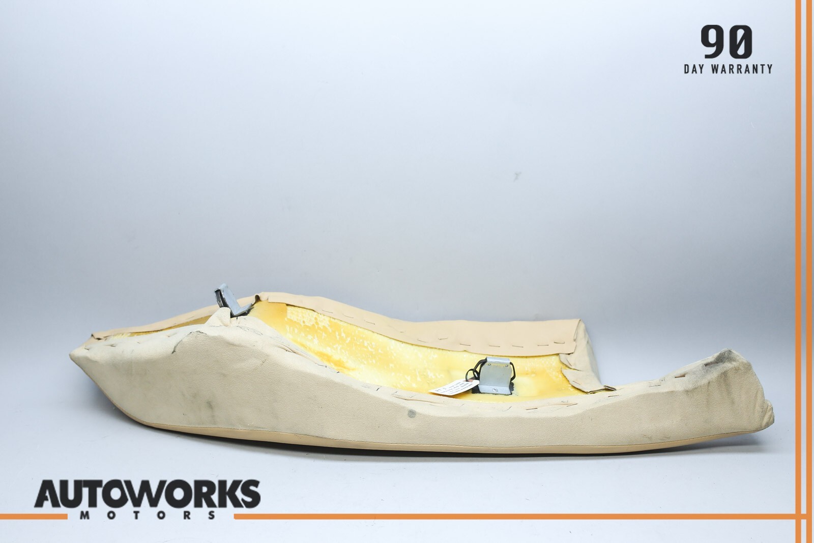 04-08 Maserati Quattroporte M139 Rear Left Seat Bolster Cushion Trim Beige OEM
