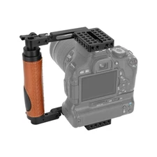 CAMVATE Camera Cage With Leather Side Handgrip For Large DSLR &Mirrorless Camera