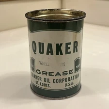 Quaker Grease Can One Pound Wheel Bearing St Louis USA