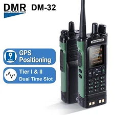 New BAOFENG DM-32 DMR Digital Radio GPS Type-C Charging 8W Walkie Talkie