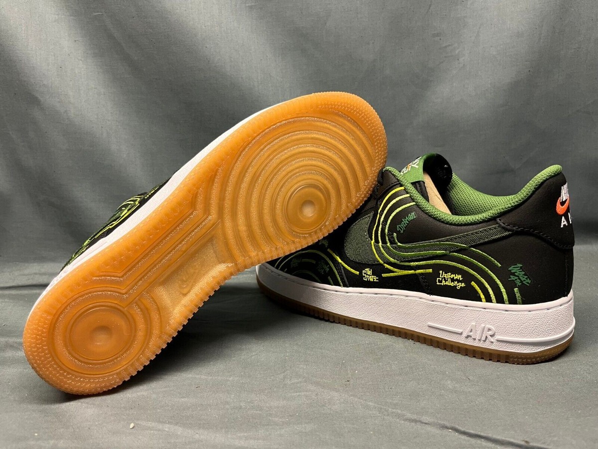 Nike Air Force 1 \'07 LV8 Men\'s Sizes NY vs NY Black White Green Gum DV2123-001 Amazon.com | Nike Mens Air Force 1 DV2123 001 NY vs NY  main image 3