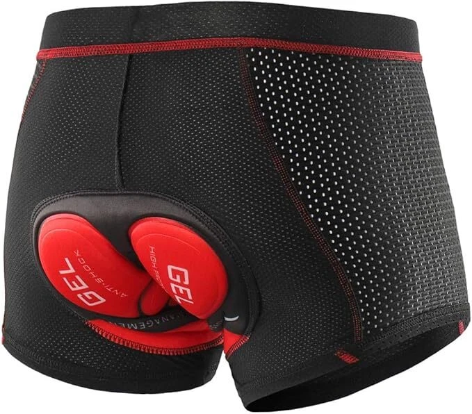ZREE Fahrradhose Radunterhose mit 5D Gel Sitzpolster Unterhose Herren Radfahren Short