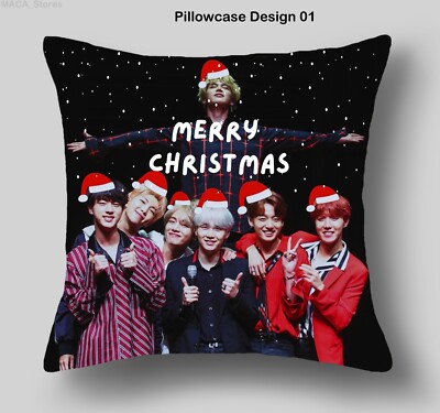 BTS Merry Christmas Wish Pillow Bangtan Boys Xmas Wishes Decorations Gift Decors