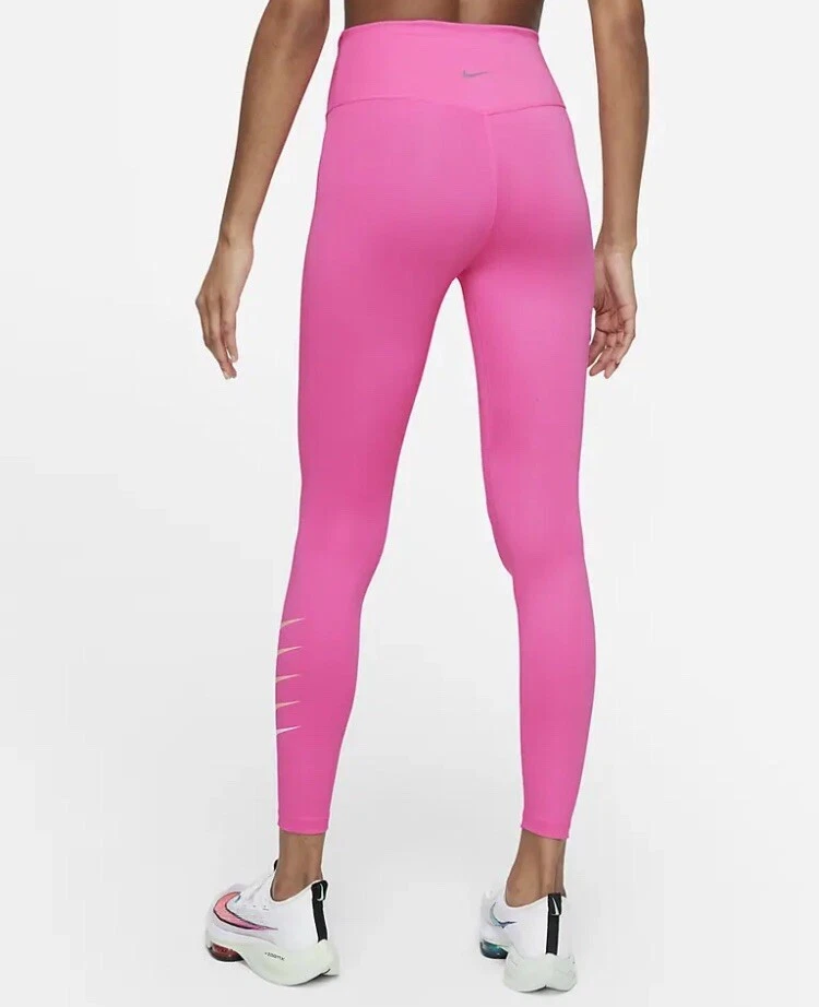 NWT Nike DJ0934-607 Women Running Tight 7/8 Leggings Pink Size |