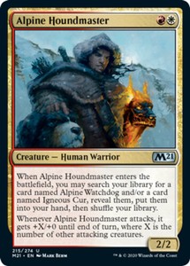 Alpine Houndmaster x4 - Magic Core Set 2021 - NM-Mint, English - Magic Core Set