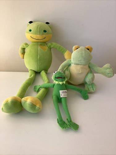 3 x Frosch Plüschtiere - inklusive John Lennon & McDonalds