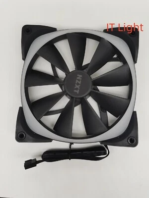 NZXT AER RGB 2 140mm RGB Black Fluid Dynamic Bearing PWM Fan-Black - Image 1 of 3