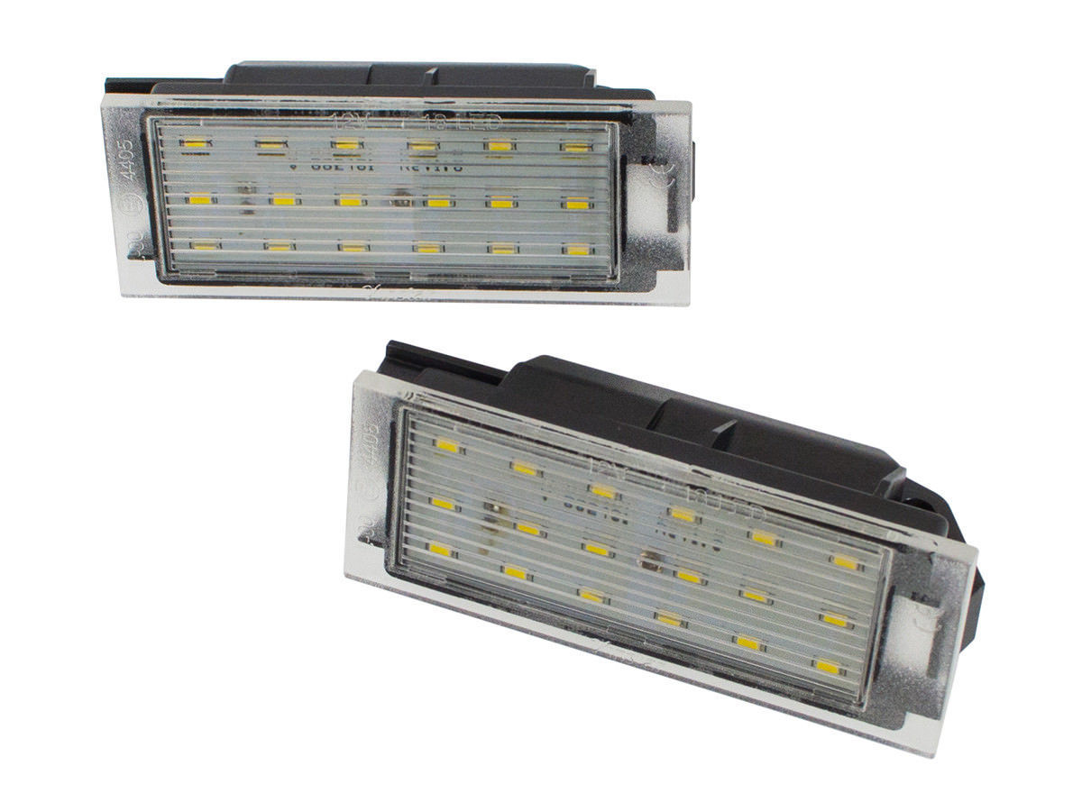 Eclairage plaque LED blanc pour Renault Megane et Clio 3