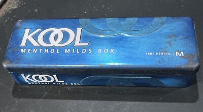 Vintage Kool Cigarettes “Menthol Milds Kings Box”! Metal, Tin,