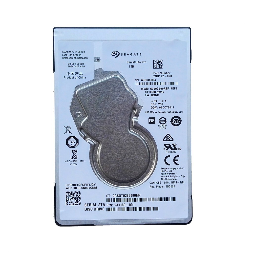 Original Seagate 1TB ST1000LM049 7200RPM 128MB SATA 2.5