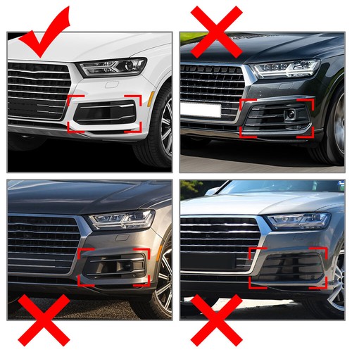 Fog Light Grille Bezel Insert Cover Fit Audi Q7 Standard Modle 2016-2019 Left - Bild 10 von 10
