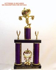 HALLOWEEN SCARECROW TROPHY HALLOWEEN PARTY PURPLE CR TRUNK OR TREAT