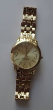 NINE WEST Women WATCH NW/1578 SUNRAY Dial Gold-Tone Bracelet Stainless Steel