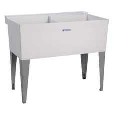 Utilatub 40 In. X 24 In. X 33 In. Thermoplastic Floor Mount Utility Tub in White