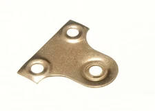 240 X Glass / Mirror / Picture Hanging Plate Bracket Unslotted 38mm Eb Onestop