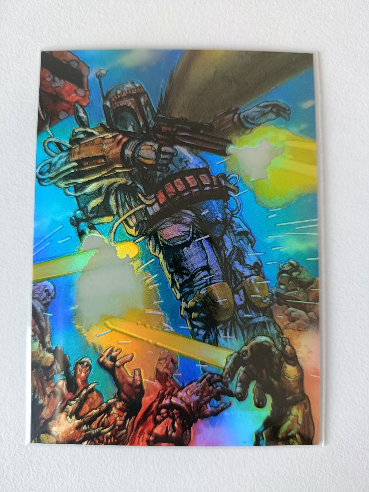 1996 Topps Finest Star Wars 34 BOBA FETT Gold REFRACTOR