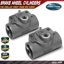 2pcs Rear Side Brake Wheel Cylinder for Cadillac Chevy Tahoe GMC Yukon Bore:1 In