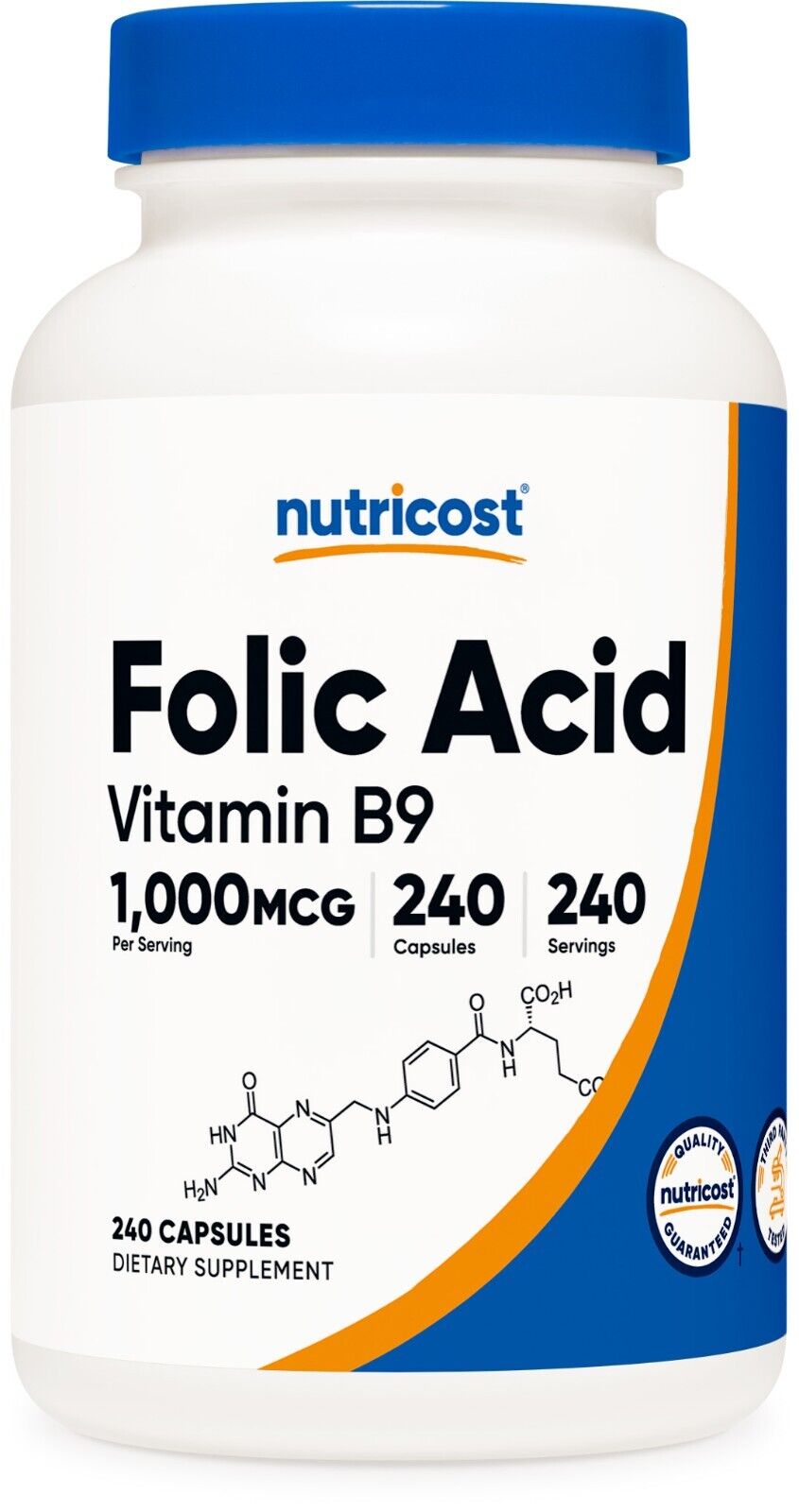 NC Folic Acid (b9) Bottle