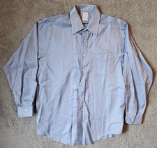 VTG Brooks Brothers Makers Blue Oxford Long Sleeve Button Shirt 16 - 4 USA Made