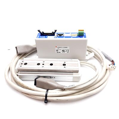 SMC LECP6P1D-LESH8RK-75 Step Motor Controller & Electric Linear Actuator, 24VDC