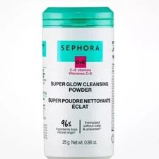Sephora Super Glow Facial Cleansing Powder Cleanser  0.88 oz SALE HELPS DOGS