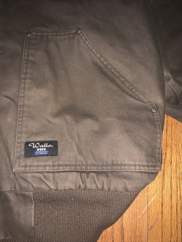Walls Work Wear Lined Hood Men’s Size XL Chocolate Brown Hoodie Warm Jacket - Picture 4 of 9