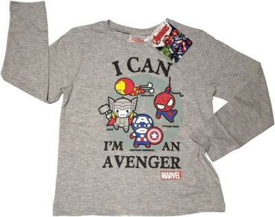 Marvel Comics Avengers Langarmshirt T-Shirt Shirt Jungen Gr. 104 - 140
