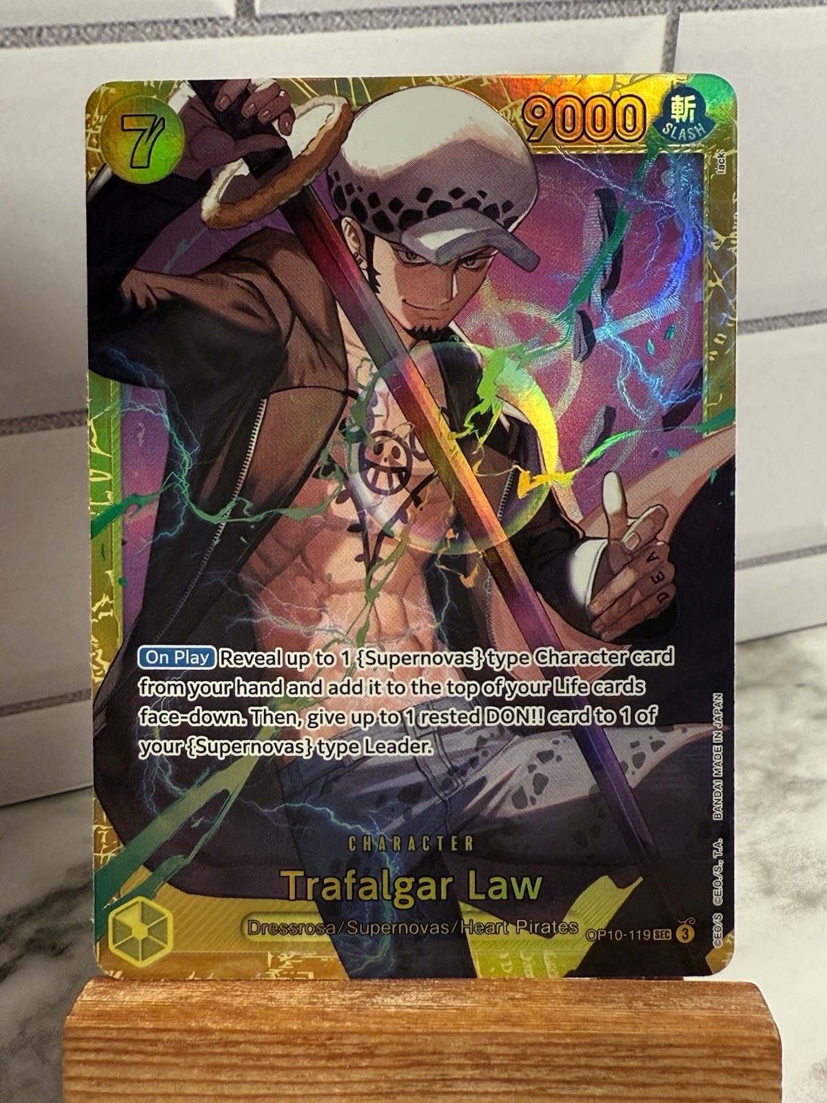 Trafalgar Law OP10-119 SEC English One Piece TCG Card Royal Blood