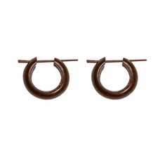 81stgeneration Coconut Wood Hoop Earrings Small Wooden Hoops With Stick Posts