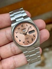 Vintage Seiko 5 17 Jewels Arabic Dial Automatic Day/Date Mens Wrist Watch