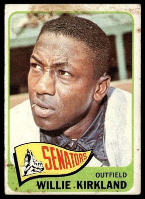 1965 Topps Willie Kirkland (MK) Washington Senators #148