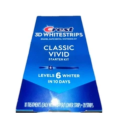 New Crest 3D White Strips Classic Vivid 10 treatments - Exp /2026+