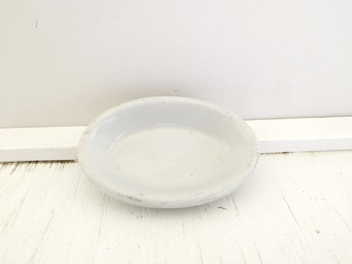 Antique White Ironstone John Maddock & Co Oval Soap Dish England 1800's - Picture 6 of 10