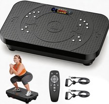 Vibration Plate Exercise Machine -Full Body Shaker with Auto Mode, Acupressur...