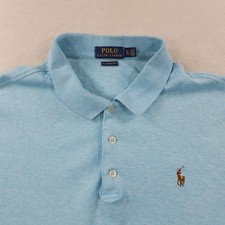 Polo Ralph Lauren Shirt Mens XL Light Blue Polo Pony Classic Fit Soft Cotton