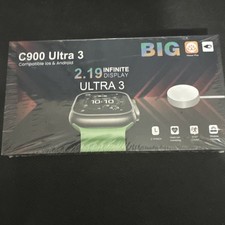 NEW BIG C900 Ultra 3 Smartwatch Fitness Tracker Big 2.19" Display iOS/Android