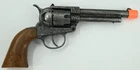 Vintage Edison Giocattoli Cap Gun Revolver Engraved Metal Western Toy Italy