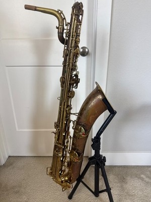Conn 12M Baritone Saxophone 1953  Naked Lady  Low Bb USA Elkhart - Player Ready