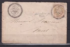 LOT CERES N° 59 ON LETTER STAMP PEARL