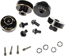 Rampcrab Hex Wheel Hubs Extension Kit +5Mm for SCX24 AX24, Brass Extended Hex Hu