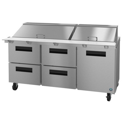 Hoshizaki SR72B-30MD4 72'' Mega Top Sandwich/Salad Prep Table w/ 4 Drawers & 1...