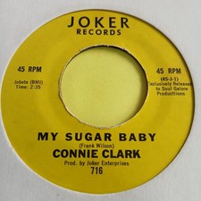 Connie Clark   -  My Sugar Baby   -  Joker    -  60's Northern Soul 45  RPM