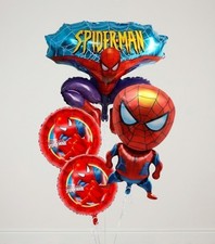 Spider Man Foil Balloons Avengers Birthday Supplies Marvel Party Decorations 4pc