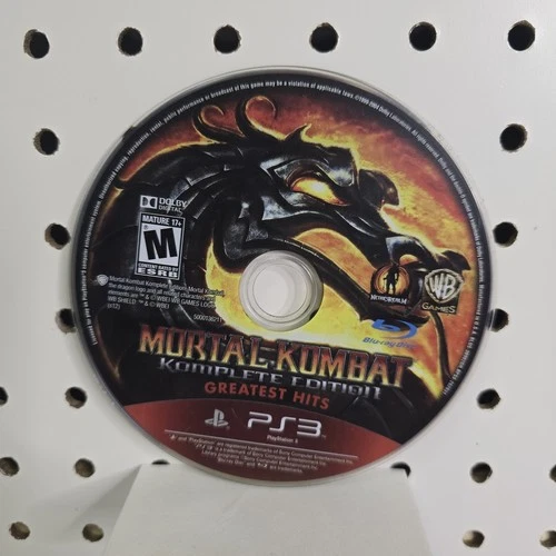 Mortal Kombat Komplete Edition Greatest Hits Playstation 3 PS3 Disc Only