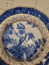 Booths Real Old Willow Pattern 9072 1906-1944 Deep Saucer 14cm Diameter.