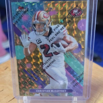 Topps Finest Christian McCaffrey  Gold Geometric Peel   #79 12/50 2025 