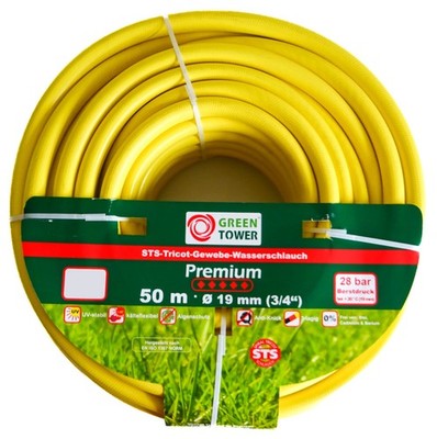 STS Tricot Gewebe Wasserschlauch Gartenschlauch Schlauch 19 mm / 3/4'' / 50 Meter