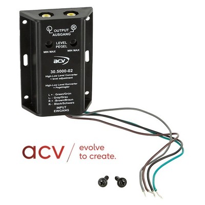 ACV  High-Low-Level-Adapter Autoradio Endstufe Konverter 2-Kanal galvanisch