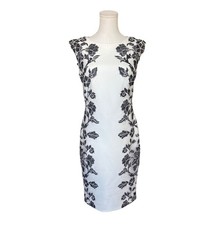 Tadashi Shoji Lace Cocktail Mini Dress Size 6 Feminine Dainty Glam Chic Formal